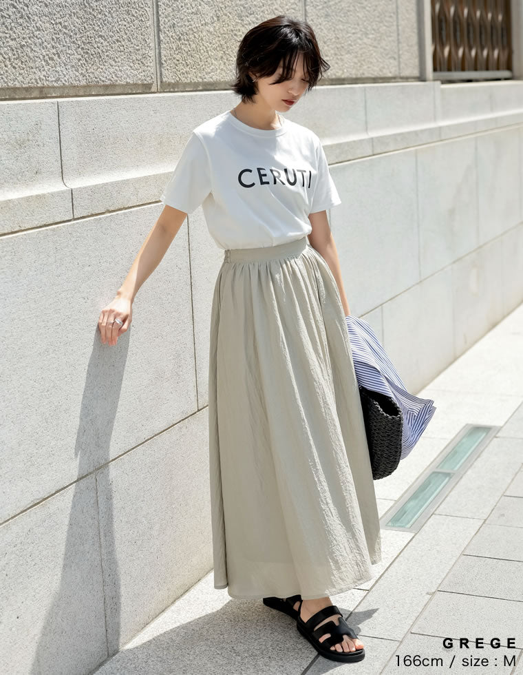 ボイルクリンクルマキシフレアスカート - スカート通販 | 人気