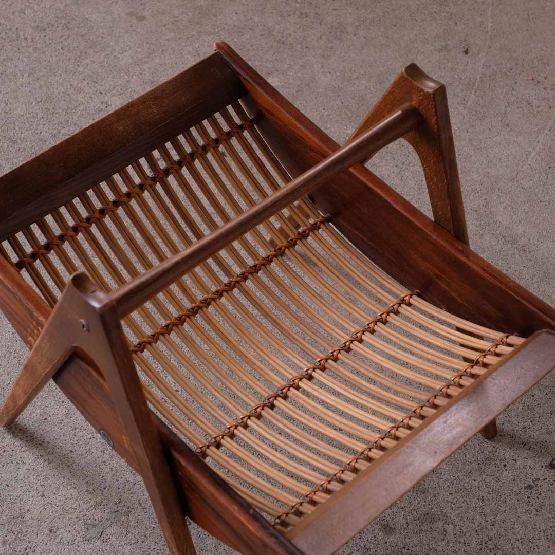 オールドマルニ バンブー×木のマガジンラック | REFACTORY antiques