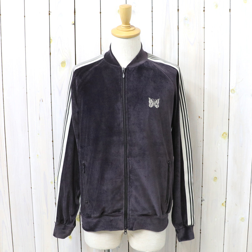 Needles『Rib Collar Track Jacket-C/PE Velour』(Charcoal) – Reggieshop