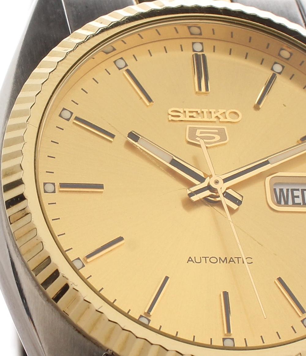 SEIKO 腕時計 5 ファイブ 自動巻き ゴールド 7S26-0500 メンズ
