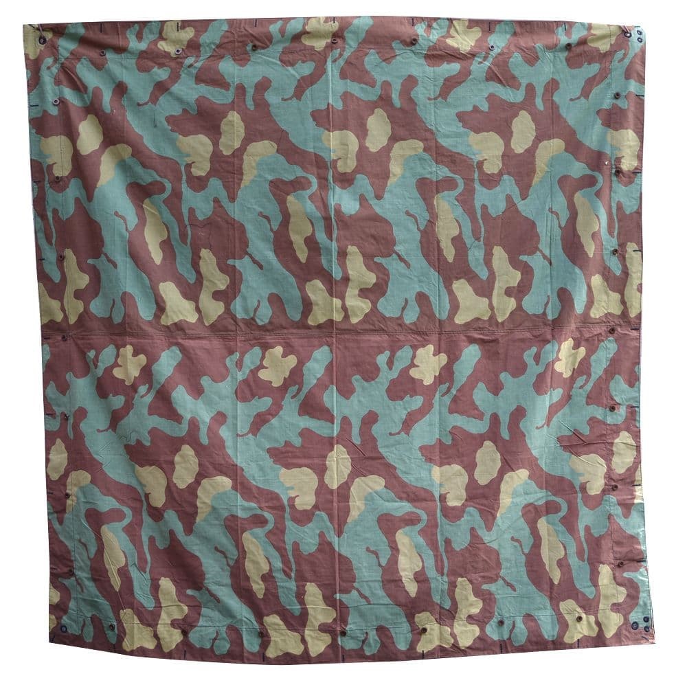 イタリア軍放出品 テントシート 軍幕 サンマルコ迷彩 スリットなし