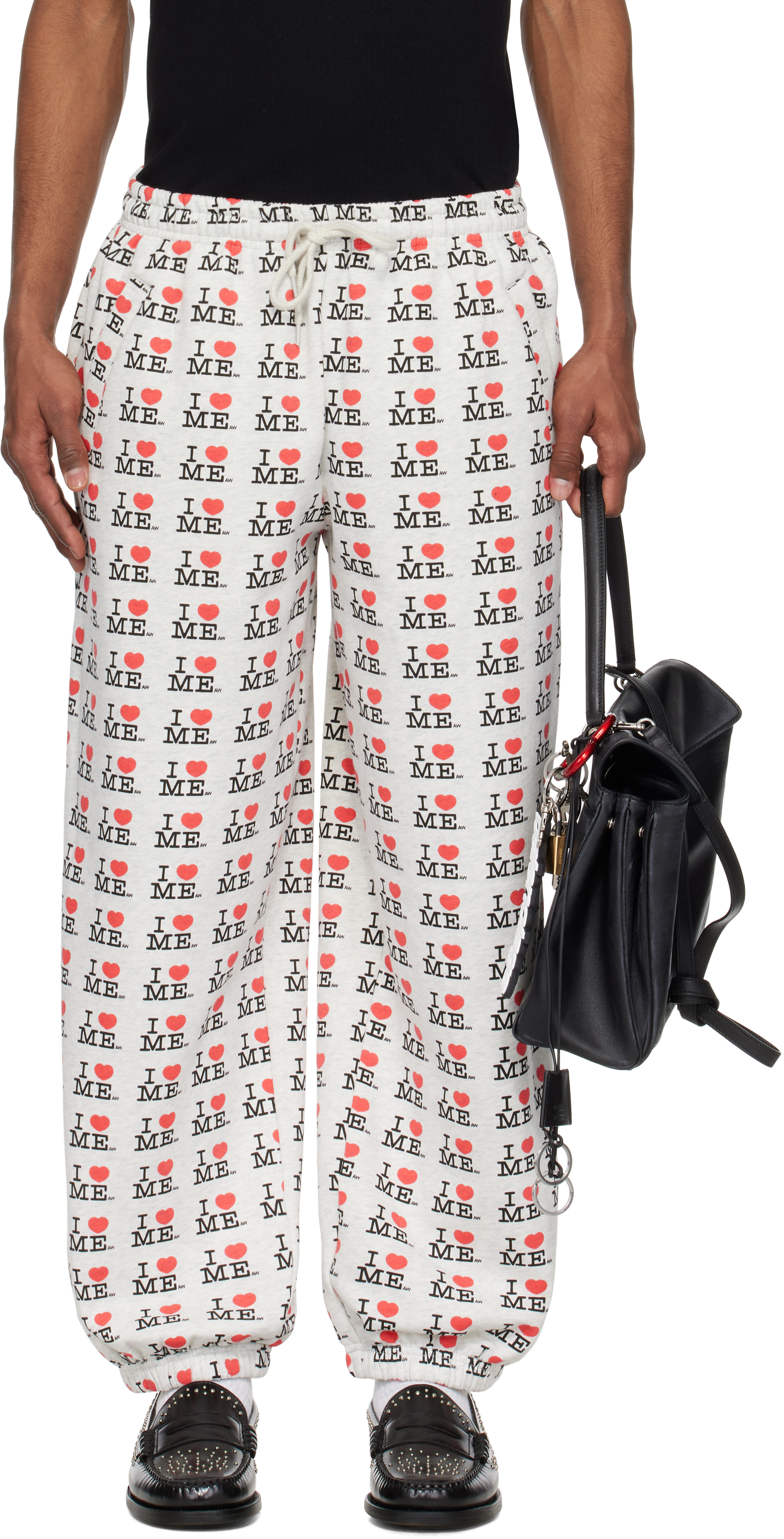 Ashley Williams Gray 'I Heart Me' Sweatpants - Joggers - Compare