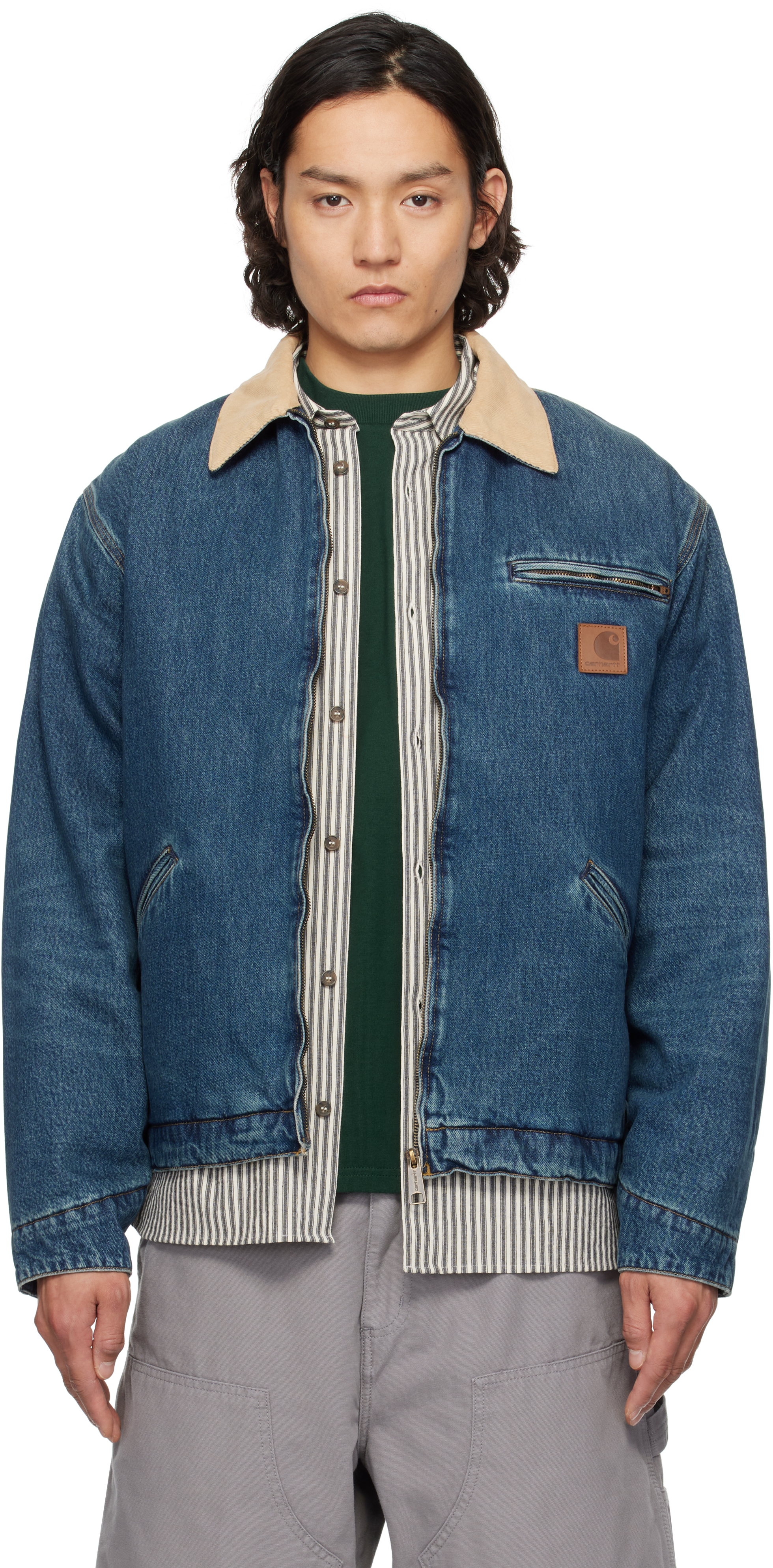 Shop Blue OG Detroit Denim Jacket on Sale at BeyondStyle – Get 20