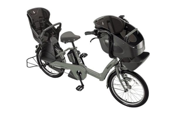 3人乗り用チャイルドシート付きbikke POLAR e（ビッケポーラーe