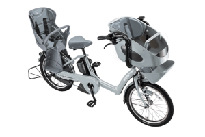 3人乗り用チャイルドシート付きbikke POLAR e（ビッケポーラーe