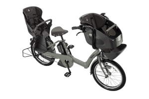 3人乗り用チャイルドシート付きbikke POLAR e（ビッケポーラーe