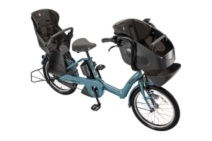 3人乗り用チャイルドシート付きbikke POLAR e（ビッケポーラーe
