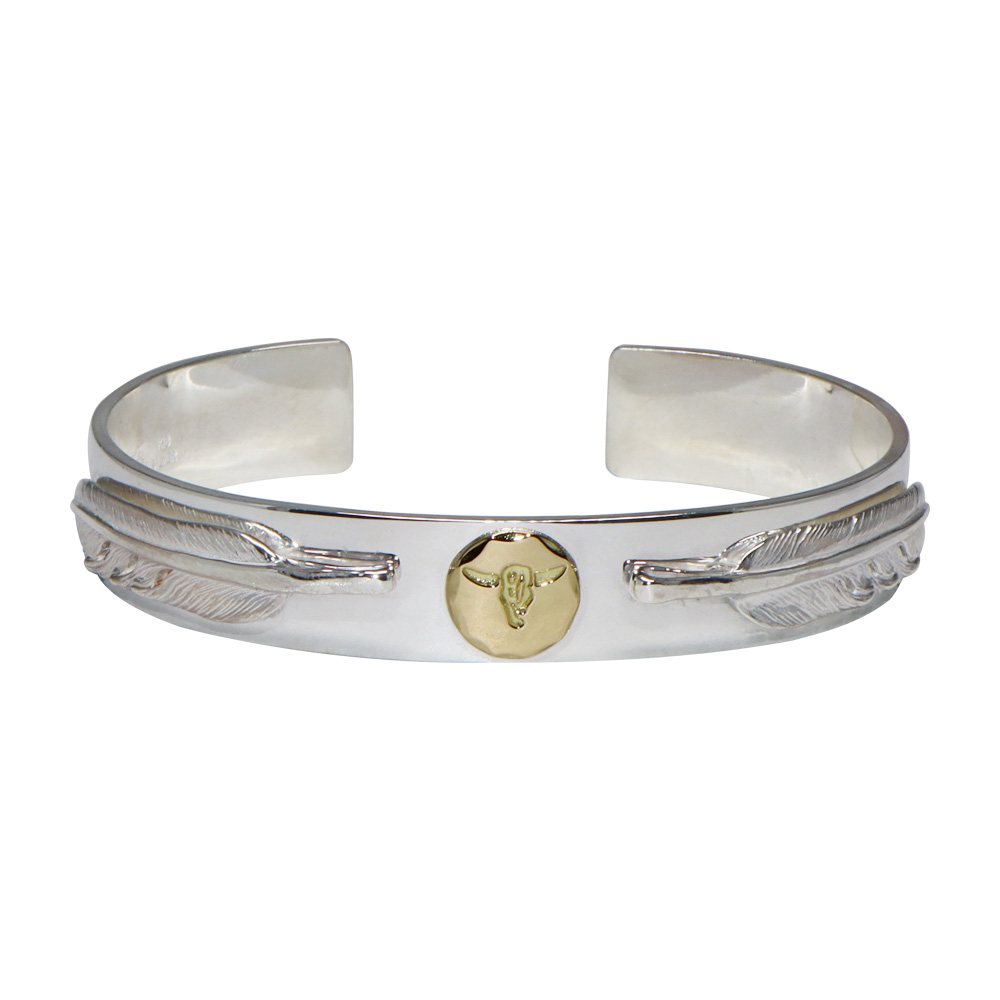 TADY&KING SV925K18ホーン 平打ちバン グルSサイズ TADY&KING平打ち