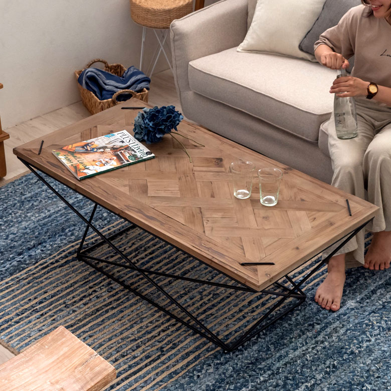 アイアンウッドセンターテーブル リラックス おしゃれ リビング 新生活