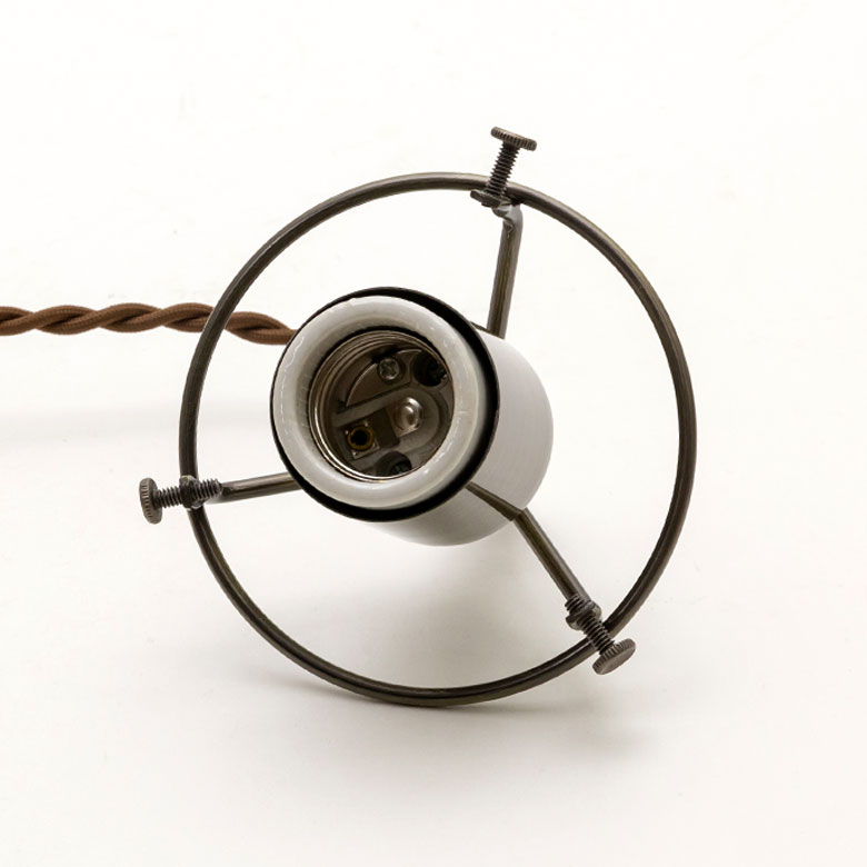 ペンダントライト ガラス E26 直径 20 cm 高さ 82 cm マクラメ クリア