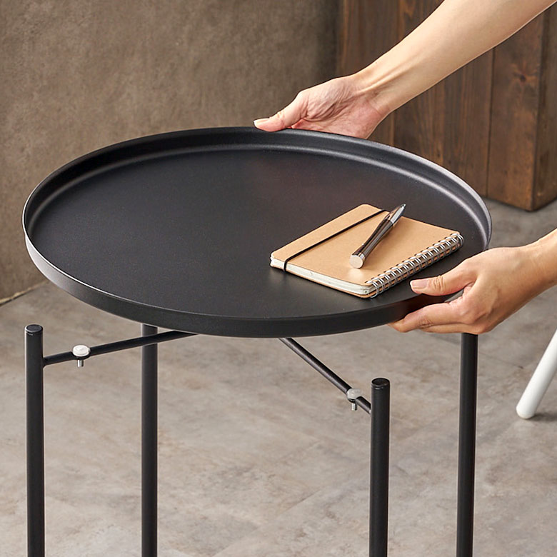 サイドテーブル トレー トレイ テーブル 約 W48cm D48cm H52cm