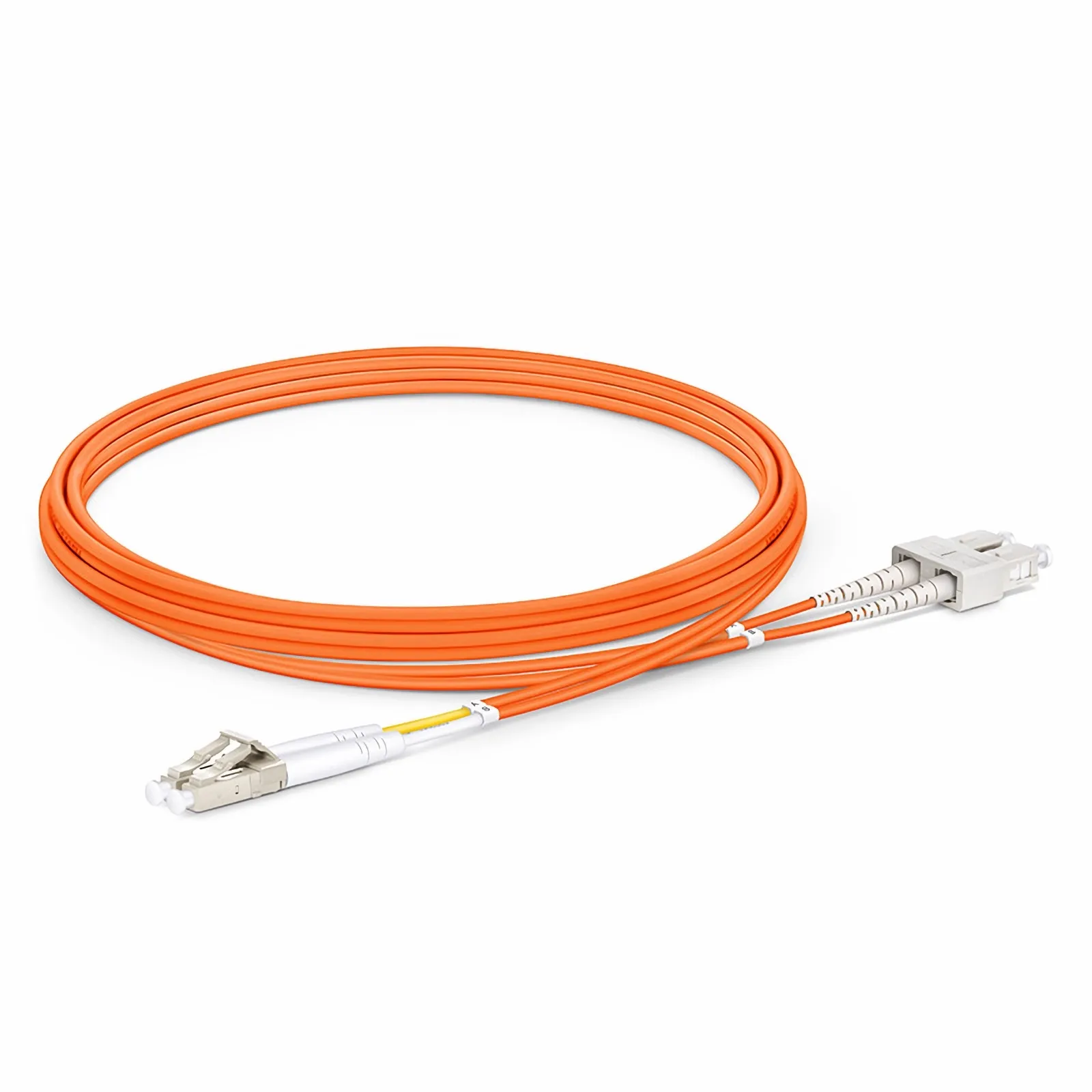 OM1 62.5/125 LC-SC Multimode Fiber Optic Cable Duplex 2m (7ft
