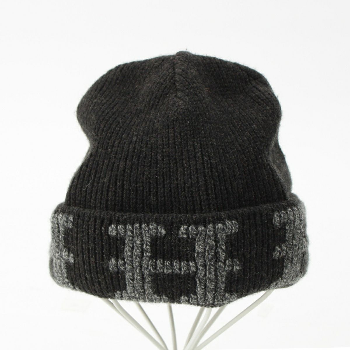 エルメス カシミヤ マルジェラ期 Hロゴ ニットキャップ ビーニー 帽子