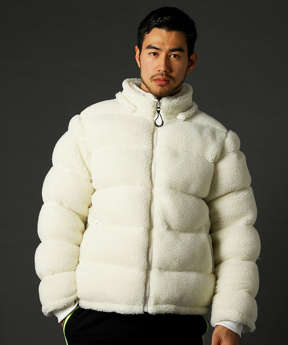 高密度タフタ×ボア中綿入りフードパーカージャケット | REZES OFFICIAL
