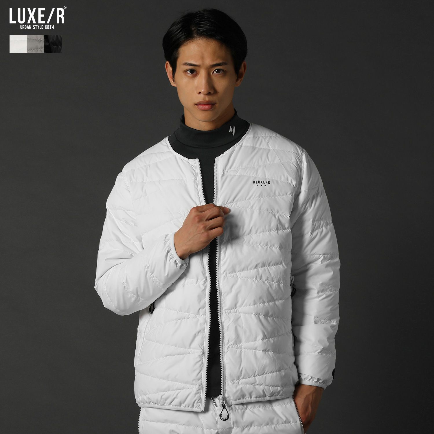 高密度タフタノーカラーダウンジャケット | REZES OFFICIAL ONLINE STORE