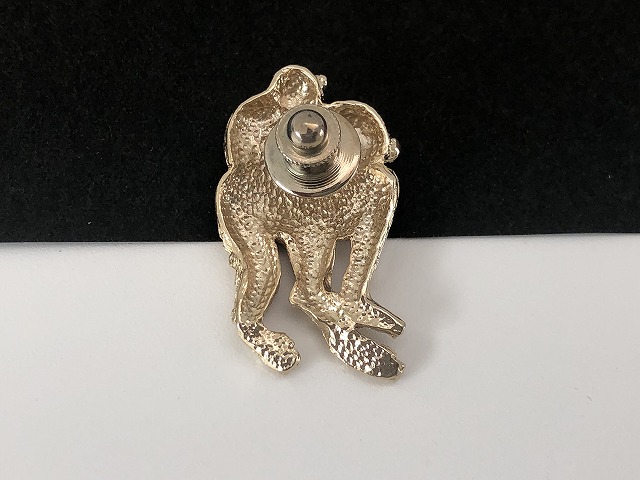サル 猿モチーフ ブローチ USA ヴィンテージ コスチュームジュエリー