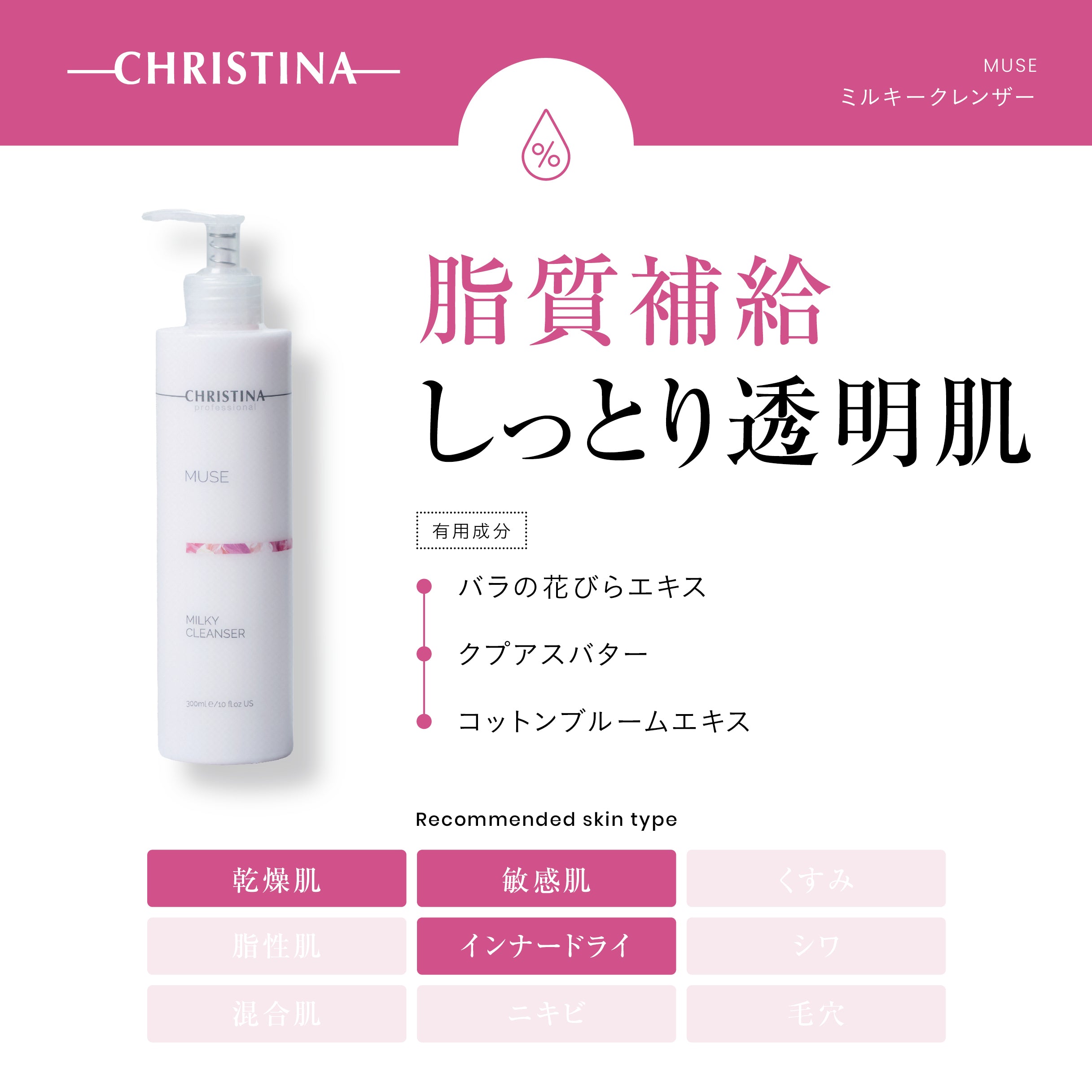 クリスティーナ】ミューズ | ミルキークレンザー – Rist TOTAL BEAUTY