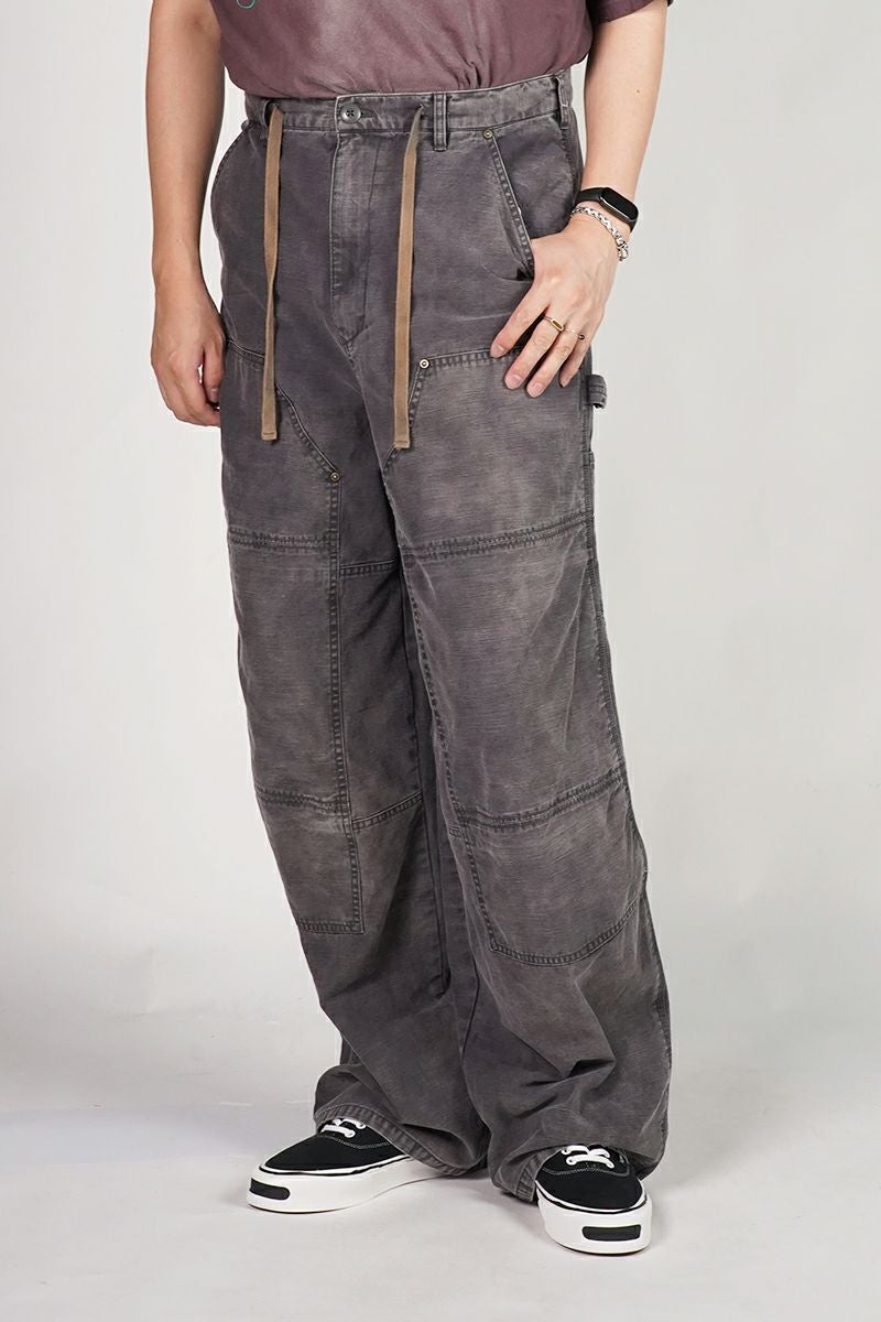 KAMIYA(カミヤ) | KAMIYA(カミヤ)Stain Painter Pants サテン