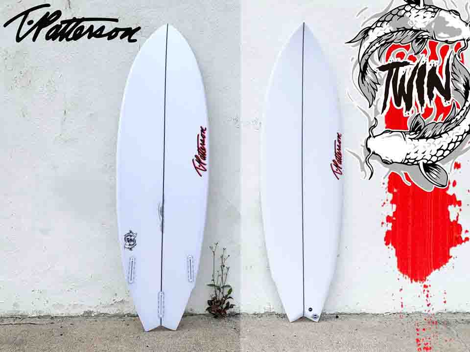 サーフィン・ボディボード NVS Timmy patterson Twin+Stab 2+1
