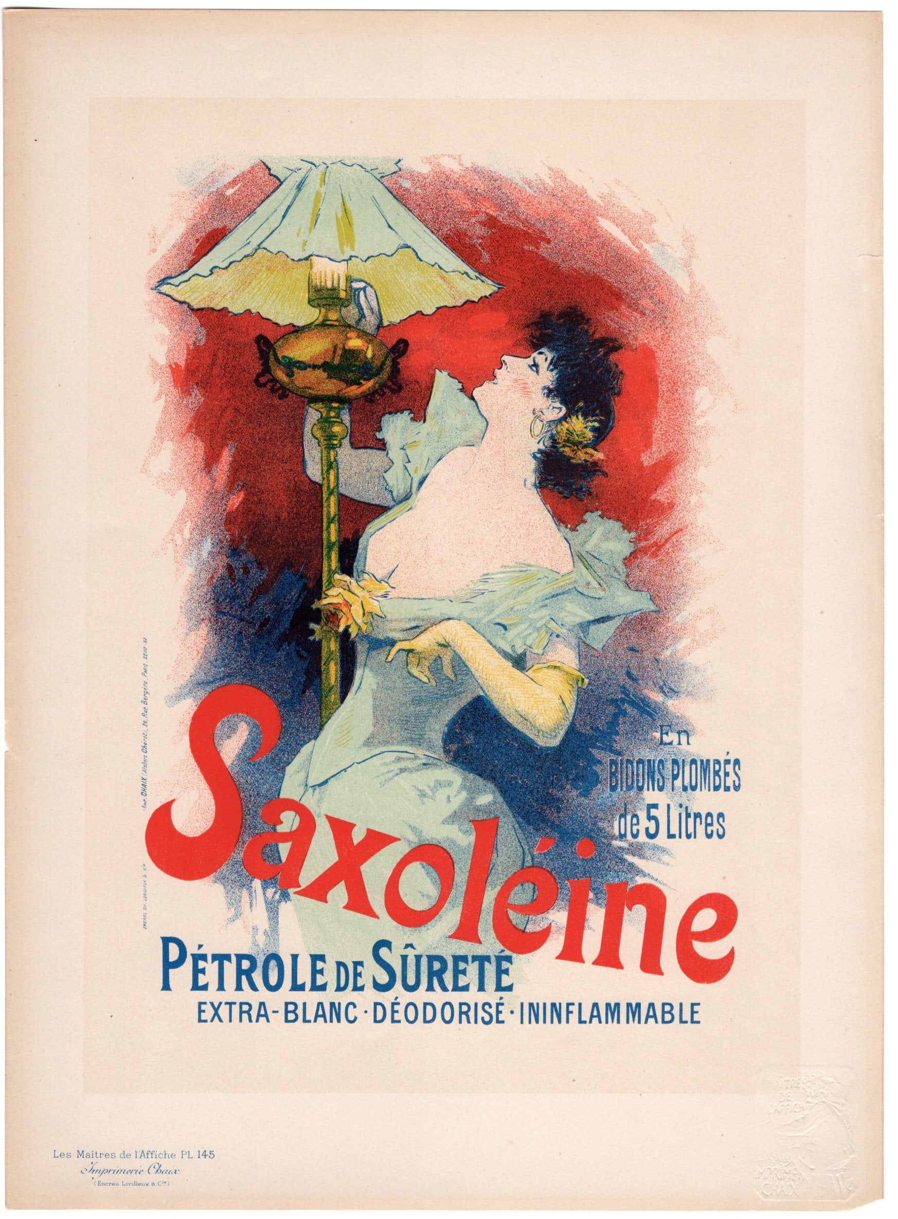 ジュール・シェレ ≪サクソレーヌ灯油≫ （Les Maîtres de l'Afficheより）