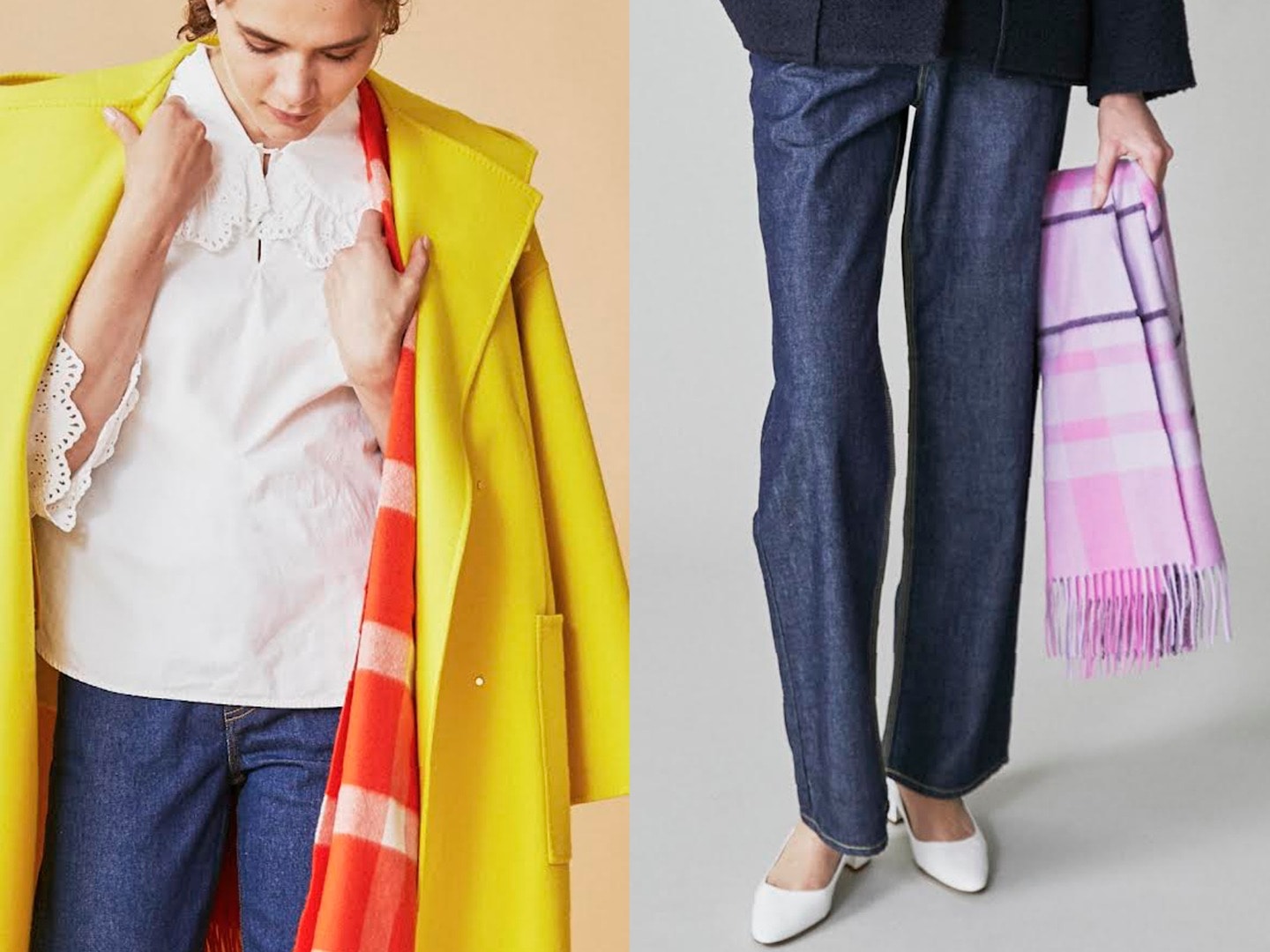 15793✨ロンハーマン別注✨ジョンストンズ 大判ストール カシミア100