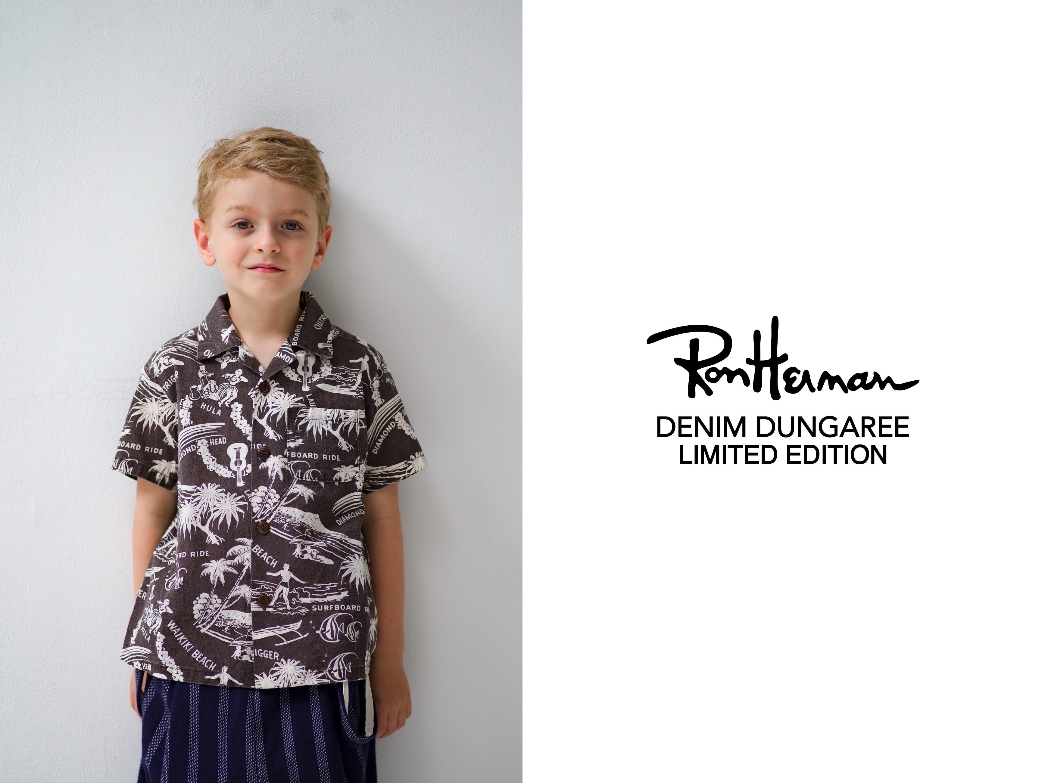 DENIM DUNGAREE for Ron Herman Kids 