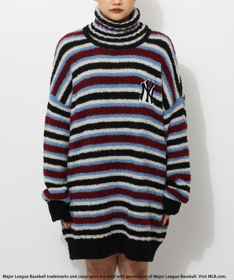 MLB】ワッペン刺繍ロゴブークレニットワンピース｜BACK TO THE FIELD