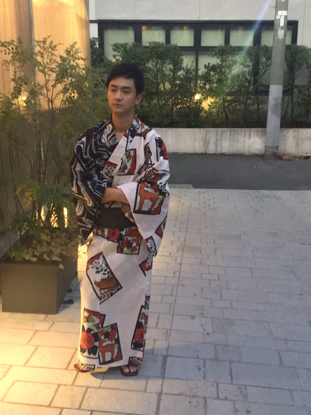 猪鹿蝶片身替ブラック Inoshikacho asymmetry black – ROBE JAPONICA