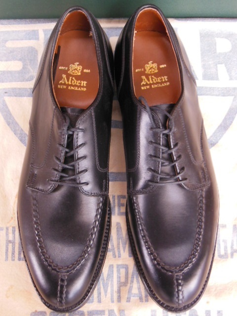 新品 ALDEN オールデンコードバン Vチップ 961 ブラック/8.5B - ROCK-A