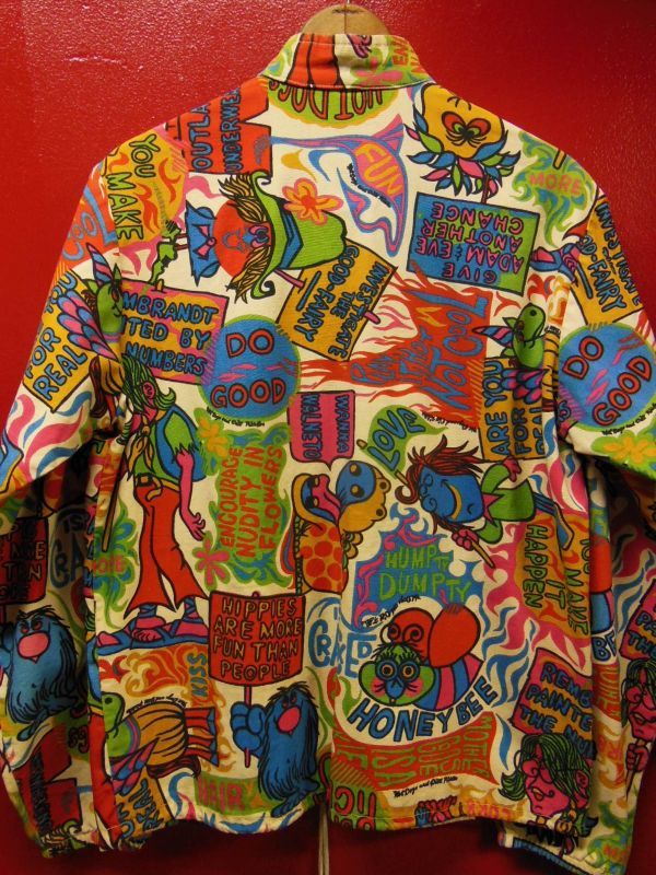 1960'S MONSTER POPART COTTON JACKET SZ/S - ROCK-A-HULA Vintage