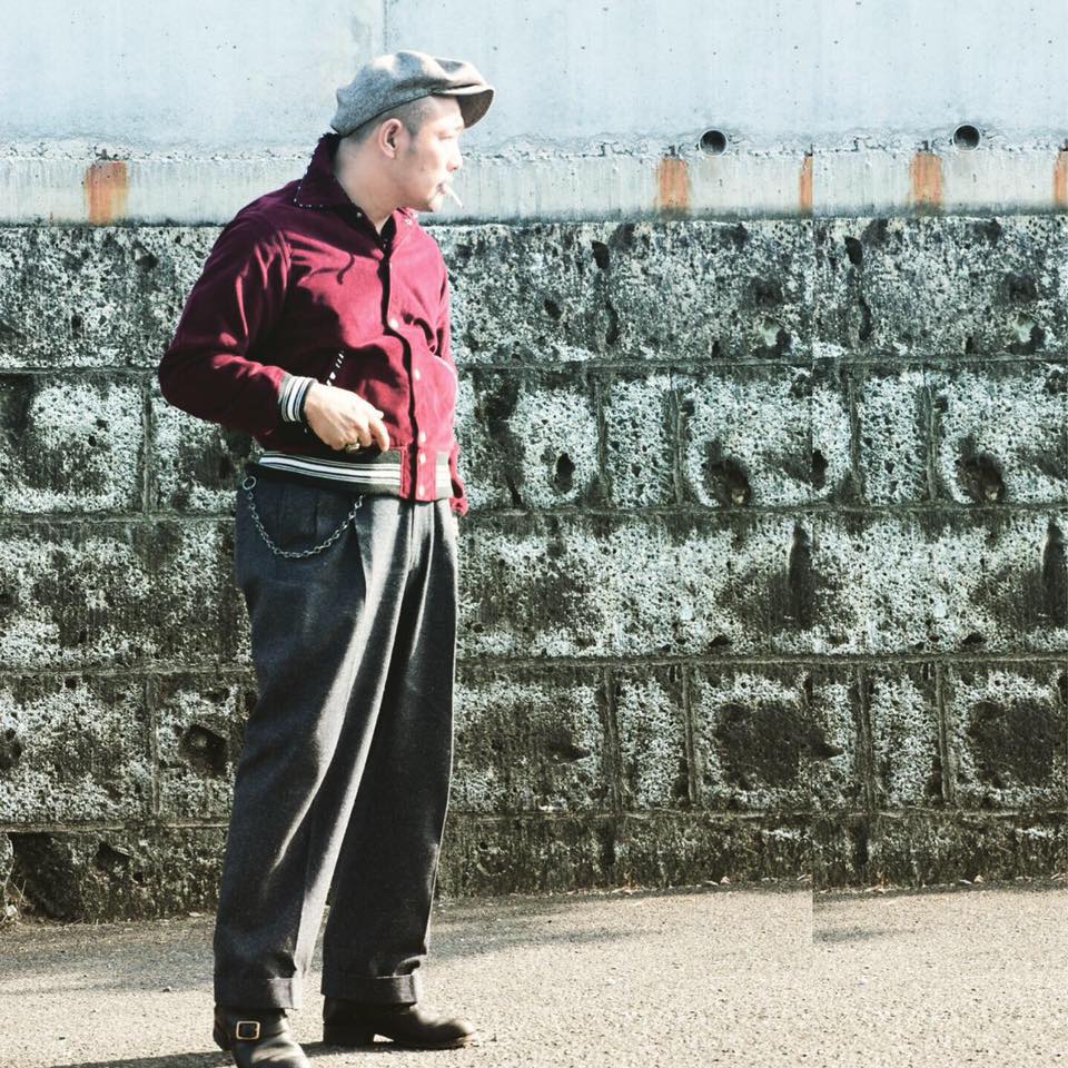 The GROOVIN HIGH Vintage Style 1950's Zebra Corduroy Jacket/Wine