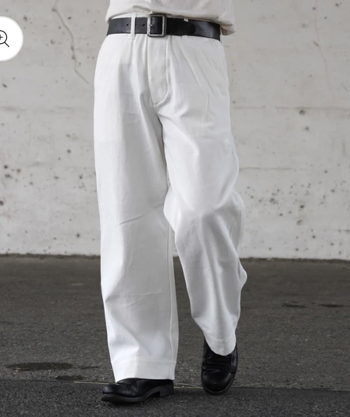 The GROOVIN HIGH Vintage 1941 M41 Work Pants/ MILK WHITE - ROCK-A