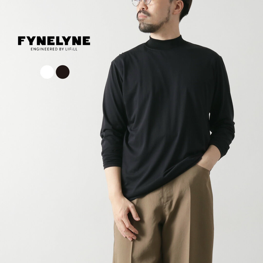 FYNELYNE ENGINEERED BY LIFILL コットニー ロングスリーブ モック