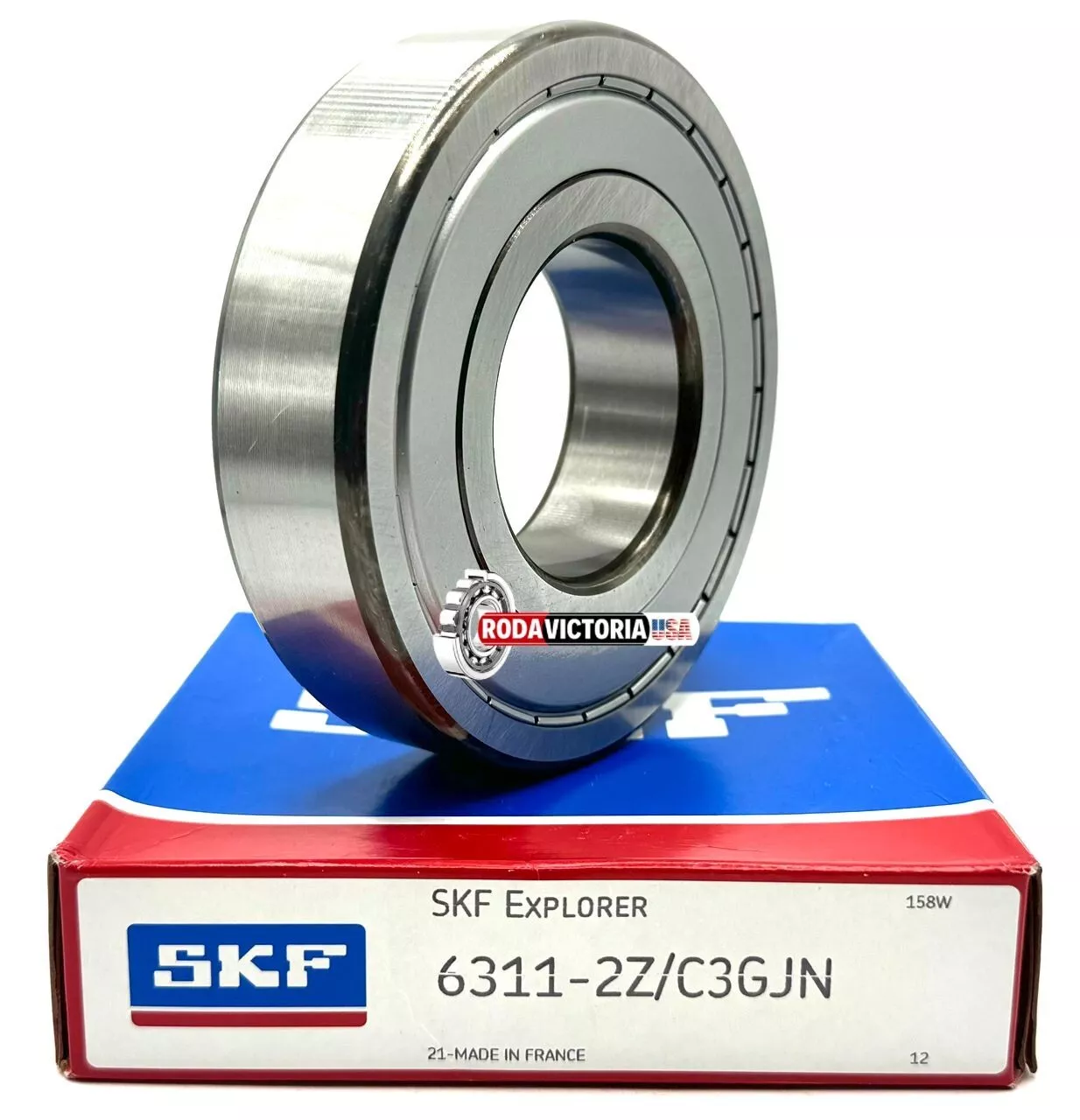 SKF 6311 ZZ C3/GJN DEEP GROOVE BALL BEARING, METAL SHIELDED