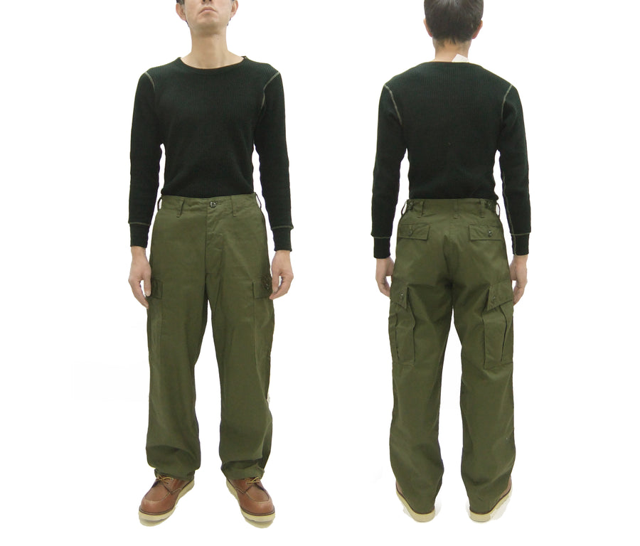 Buzz Rickson Cargo Pants with Loose-Fit Straight Wide-Leg Men's