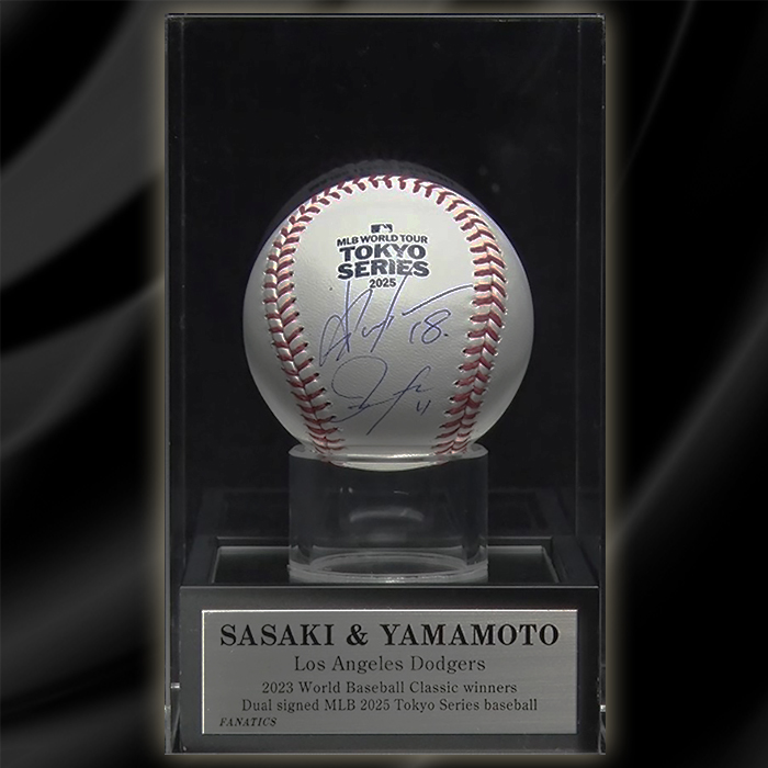 か*み様 MLB TOKYO SERIES 2025 佐々木朗希サイン入り公式ボ 佐々木朗