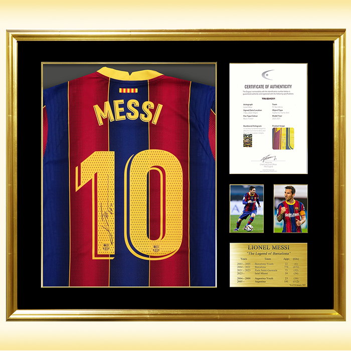 ICONS FCバルセロナ メッシ 直筆サイン入り ユニフォーム 11-12 ICONS