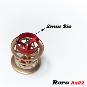 Roro BFS SiCチタニウムスプール 23 SLPミリオネアエア 22 シルバー