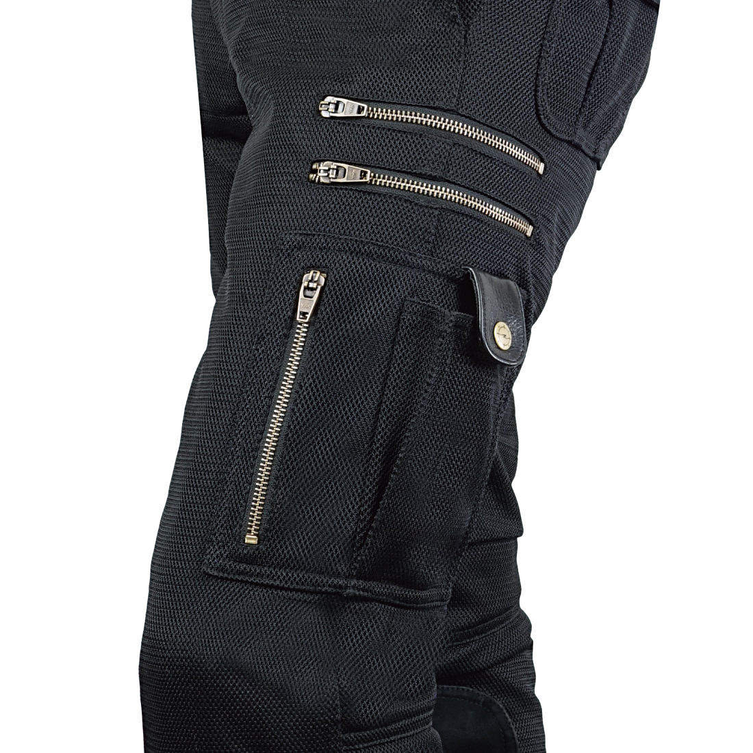 RR7516LF バイカーZIPメッシュパンツルーズフィット | ラフ＆ロード