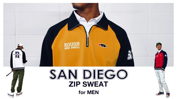 rough & swell ラフアンドスゥエル サンディエゴ ジップ スウェット