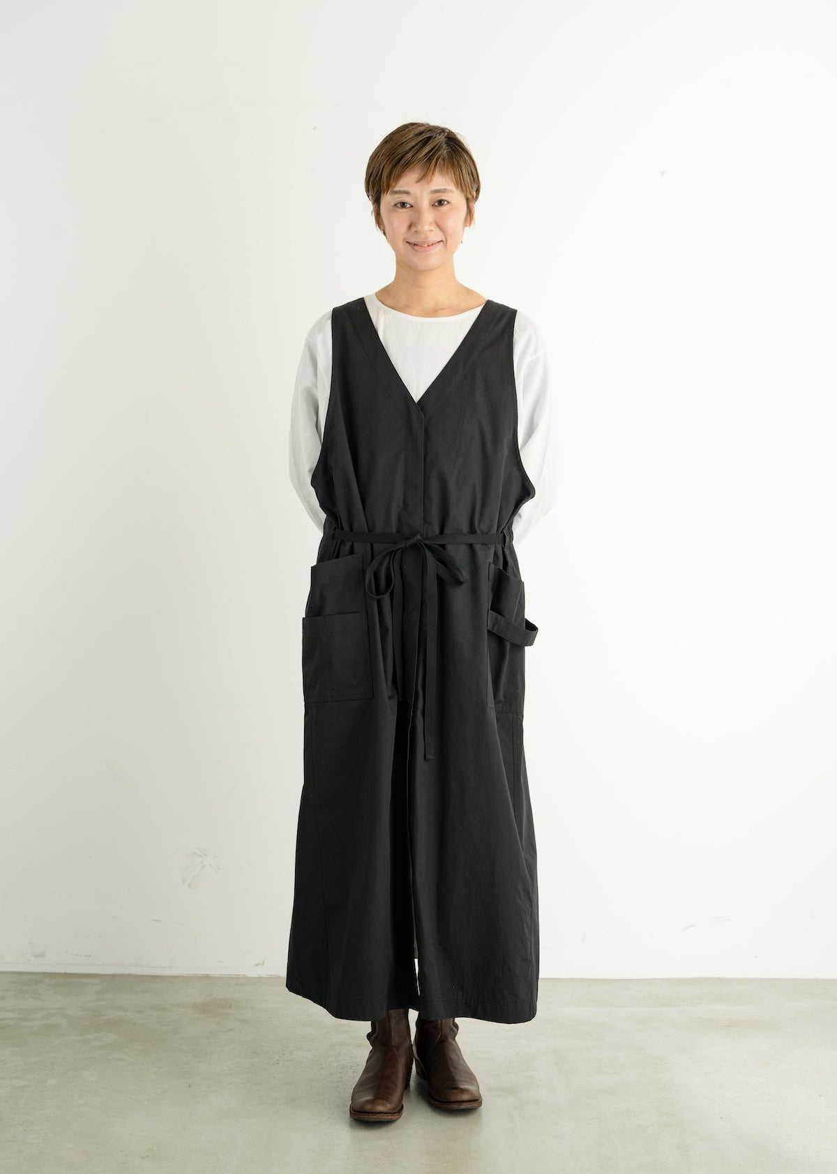 lelill レリル ジレエプロン ブラック M 飯島奈美 ほぼ日LIFE ほぼ日