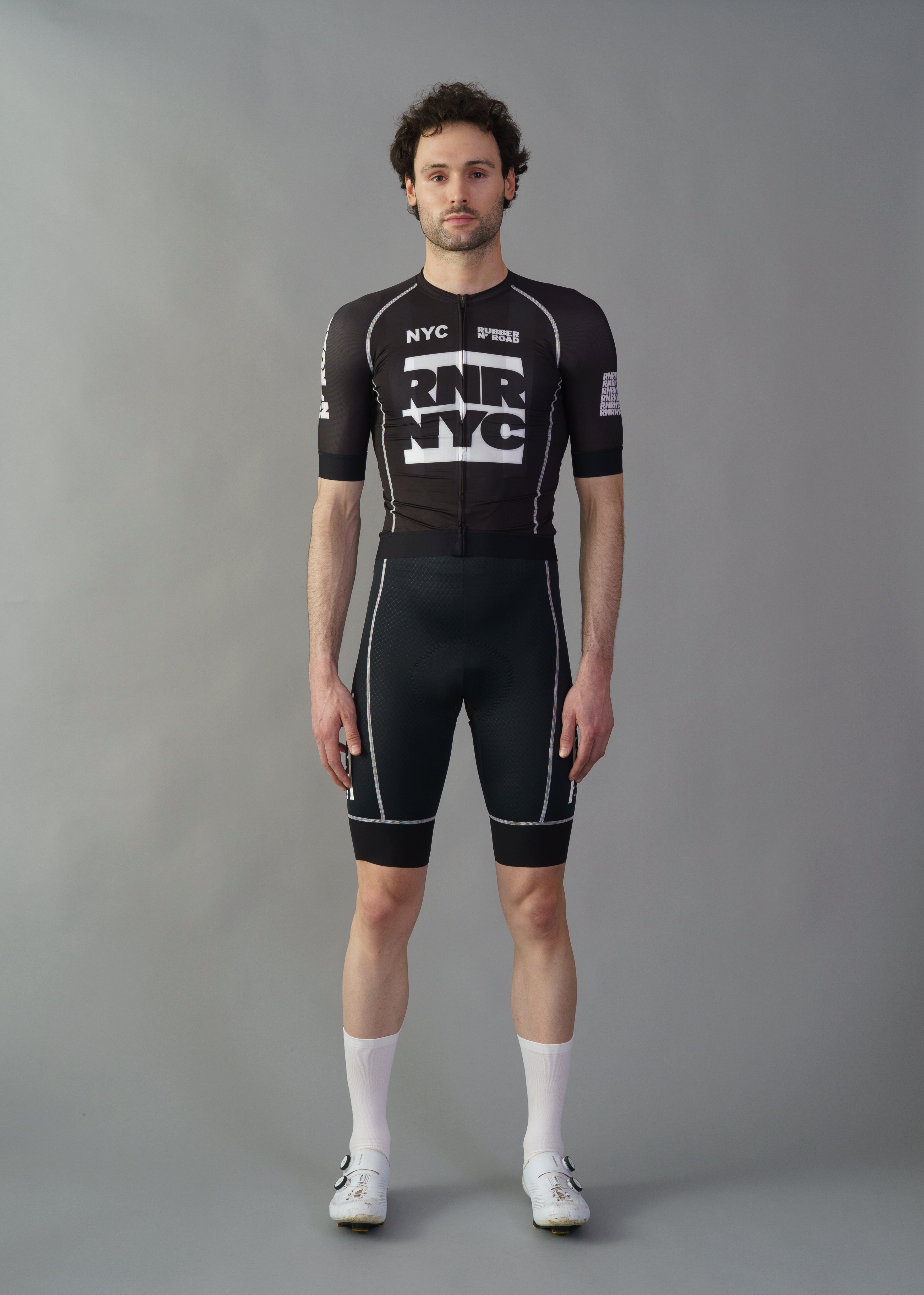 RUBBER N' ROAD ビブタイツ ダークグレー Size M RUBBER N' ROAD