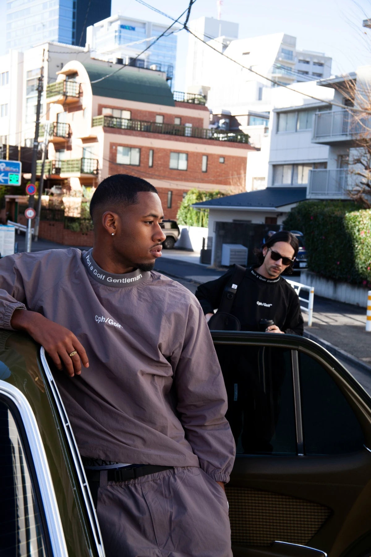 JACQUARD MOCK NECK WIND BREAKER｜若年層向けゴルフアパレル セレクト