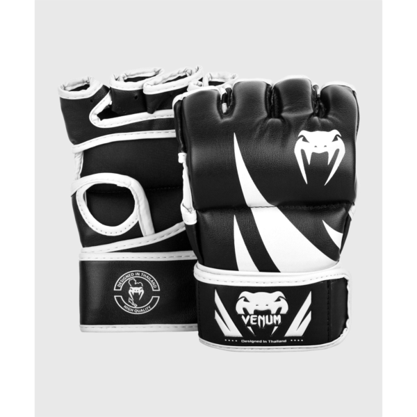 VENUM オープンフィンガーグローブ [Challenger] 黒/白 親指無し[vn-gv