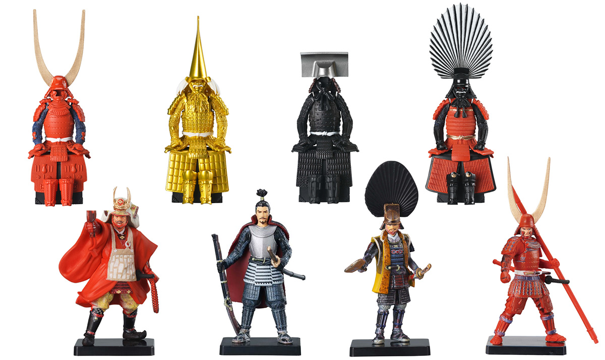 人気武将勢揃いじゃないか！ミニフィギュア戦国甲冑大全＆天下統一に新
