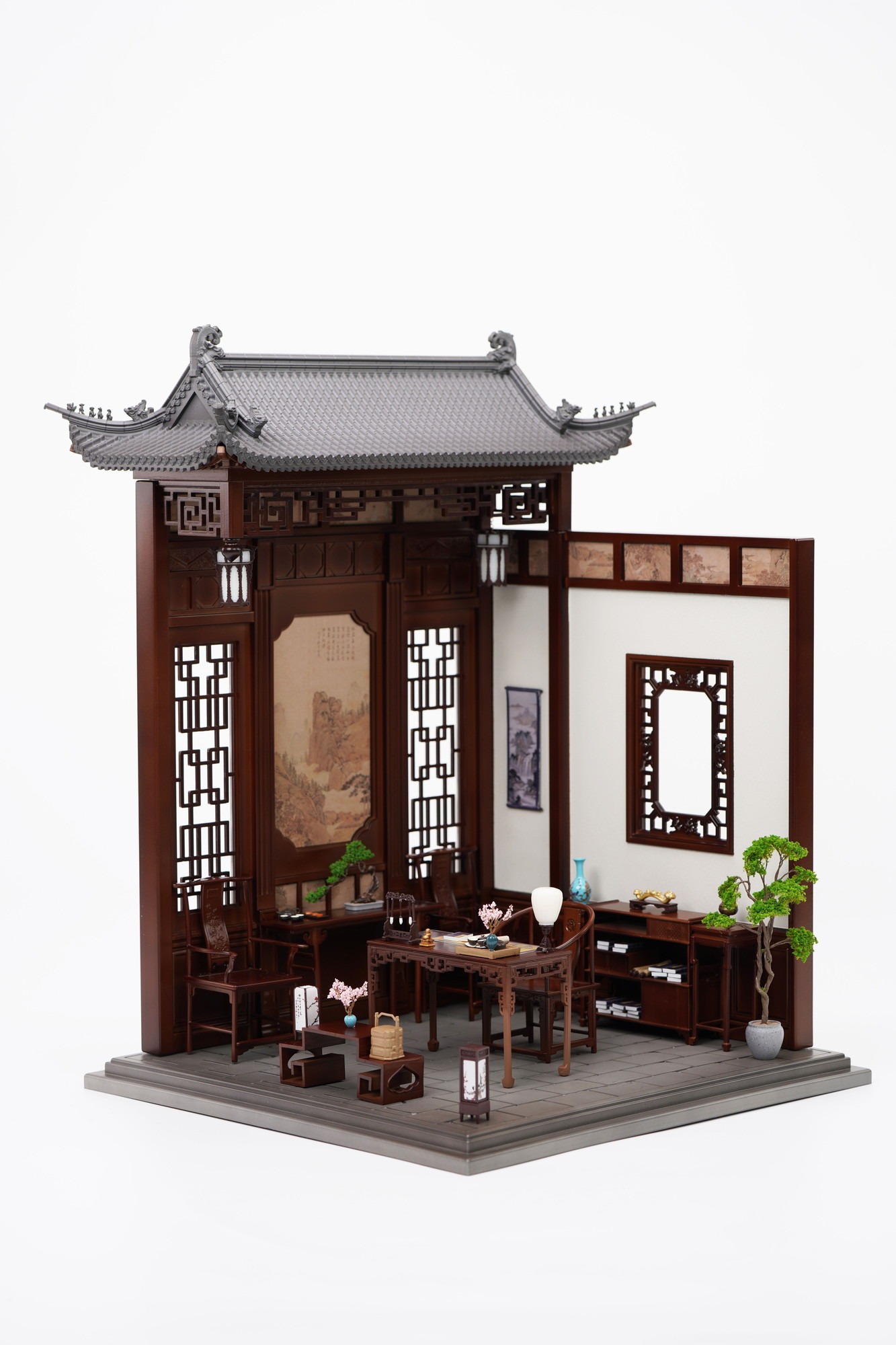 ZHENMU 知古小斎（ちこしょうさい） 1/12スケール中華風ドールハウス