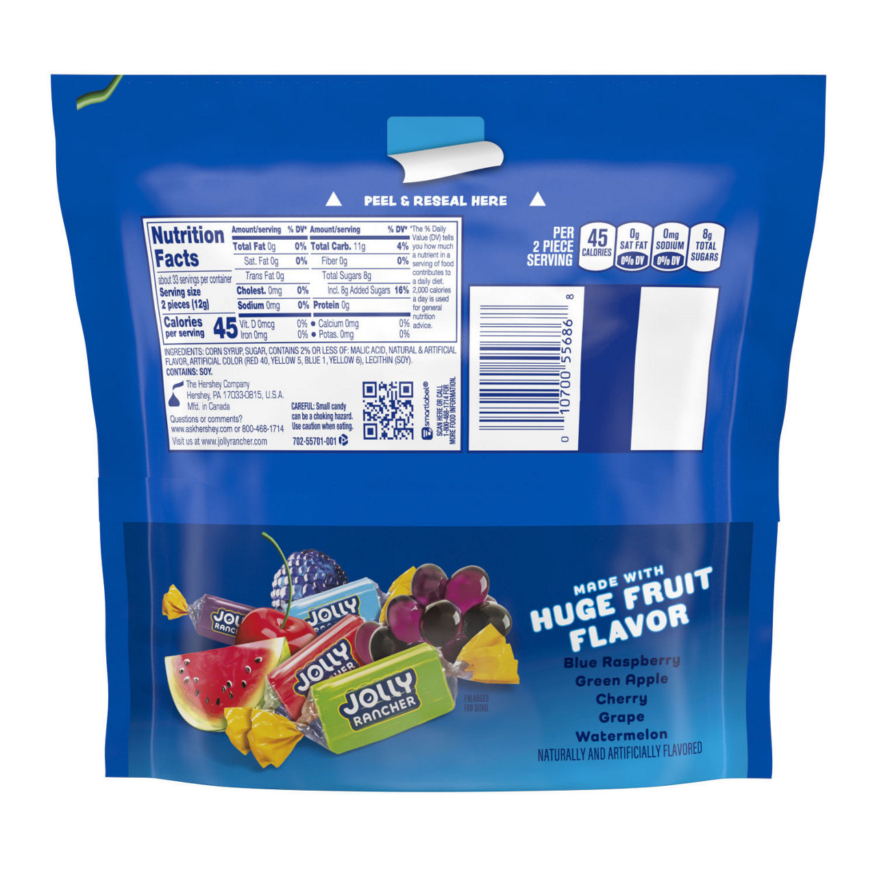 Buy JOLLY RANCHER Assorted Fruit Flavored Hard Candy Resealable