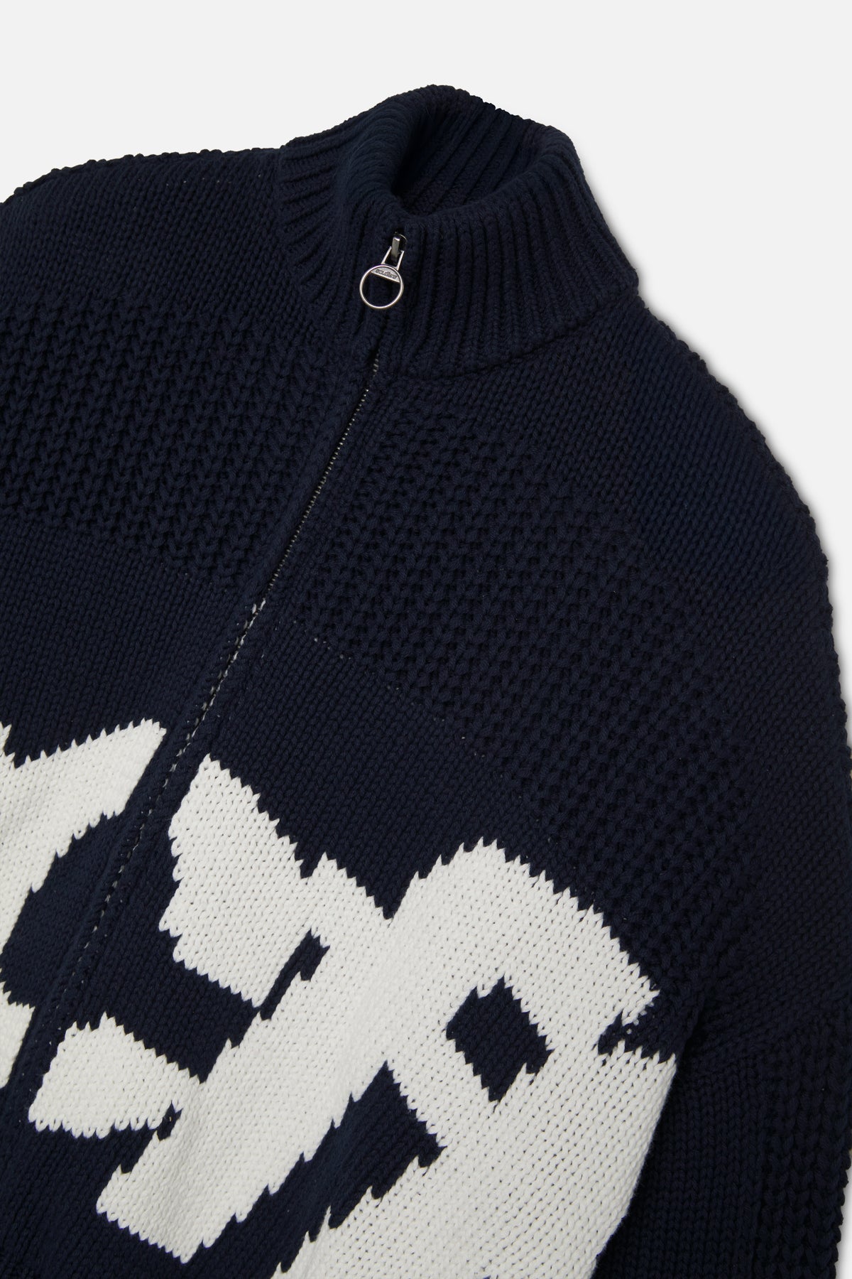Scff Navy Knit Zipper – Scuffers