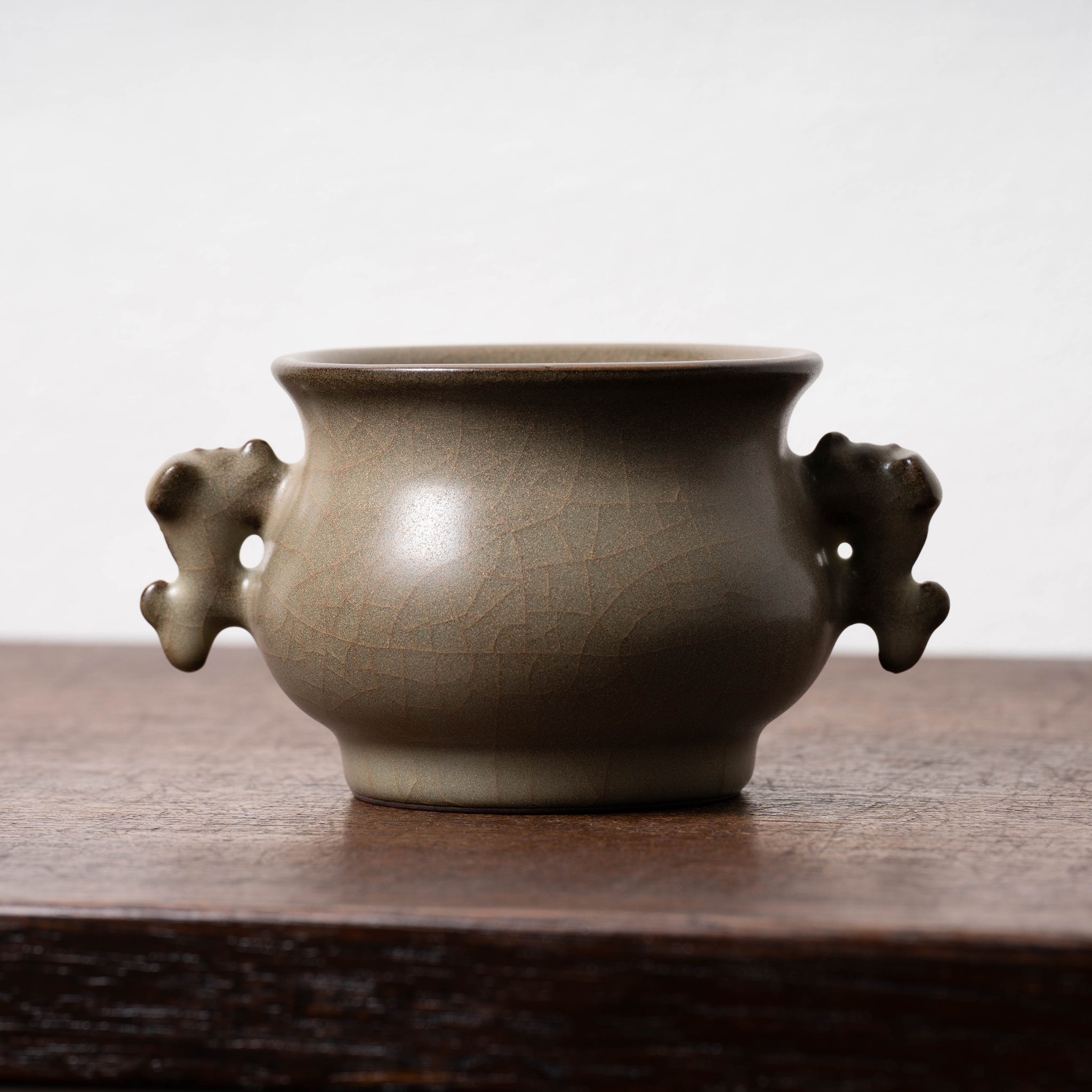 中国 青磁 龍耳香炉 送料込み250729 中国 青磁 龍耳香炉 送料込み250729