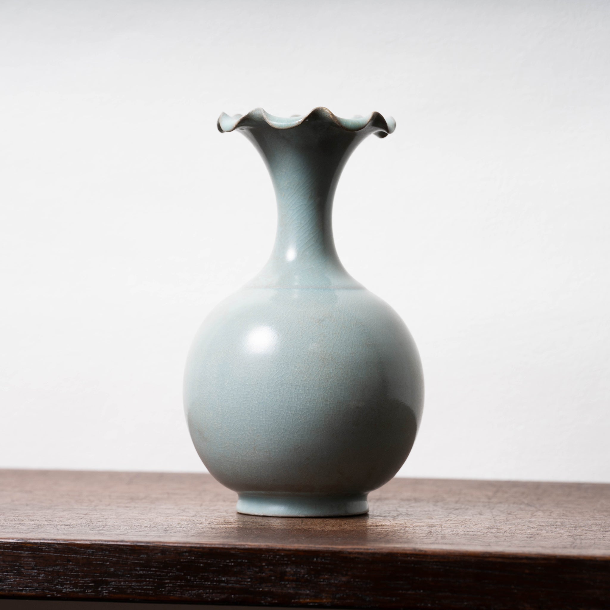 中国 哥釉 青磁 氷裂文 双耳香炉 C 9106 中国 哥釉 青磁 氷裂文 双耳